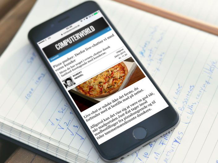 Pizza-pusher: Derfor live-chatter vi med vores kunder
